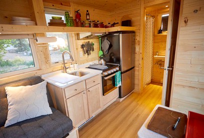 Rainbow Tiny Home with View & Hot Tub near Hot Springs, El Prado, NM - El Prado, New Mexico - glamping.directory