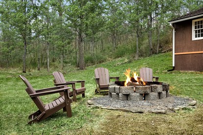 Creekside Cabin with Hot Tub, Fire Pit, Grill at Basye, VA - Basye, Virginia - glamping.directory