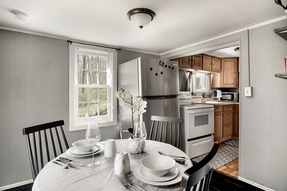 Creekside Cabin with Hot Tub, Fire Pit, Grill at Basye, VA - Basye, Virginia - glamping.directory