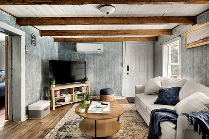 Creekside Cabin with Hot Tub, Fire Pit, Grill at Basye, VA - Basye, Virginia - glamping.directory
