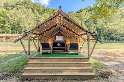 Splendid Safari Tent Sanctuary near Smoky Mountains in Tennessee - Newport, Tennessee - glamping.directory