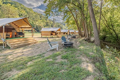 Splendid Safari Tent Sanctuary near Smoky Mountains in Tennessee - Newport, Tennessee - glamping.directory