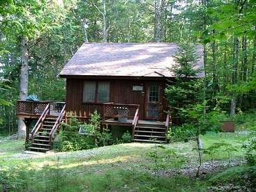 Waterfront Cabin Rental for a Peaceful Lake Getaway in Denmark, Maine - glamping.directory