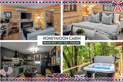Romantic and Secluded Log Cabin with Private Hot Tub in Eureka Springs, Arkansas - glamping.directory