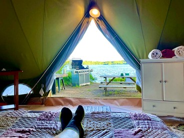 Island Tent Overlook in Monmouth, ME - Monmouth, Maine - glamping.directory