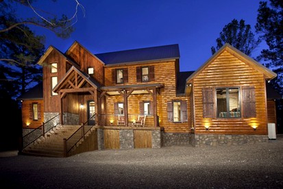 Delightful Unique Log Cabin Rental with Hot Tub near Oklahoma's Broken Bow Lake - glamping.directory