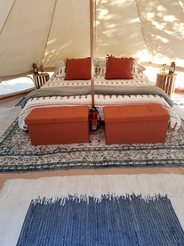 Cozy Off-Grid Bell Tent Glamping Retreat on a Regenerative Farm in Willow Creek, California - Willow Creek, California - glamping.directory