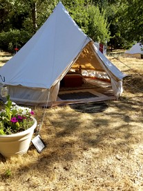 Cozy Off-Grid Bell Tent Glamping Retreat on a Regenerative Farm in Willow Creek, California - Willow Creek, California - glamping.directory