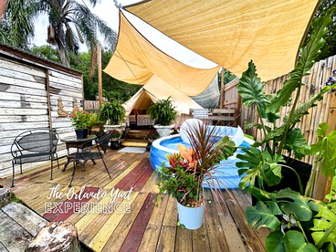 Lake Front Romantic Bell Tent for a Glamping Escape in Orlando, Florida - glamping.directory
