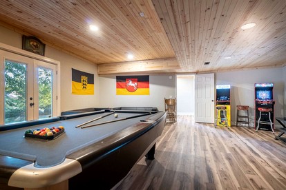 Luxury Mountain Retreat with Hot Tub, Game Room, and Two Scenic Decks in Helen, Georgia - Helen, Georgia - glamping.directory