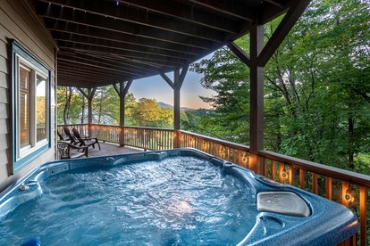 Luxury Mountain Retreat with Hot Tub, Game Room, and Two Scenic Decks in Helen, Georgia - Helen, Georgia - glamping.directory