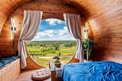 Incredibly Unique Barrel Pod on a Beautiful Private Vineyard with Breathtaking Views for an Unforgettable Glamping Experience in Jonesville, North Car - Jonesville, North Carolina - glamping.directory
