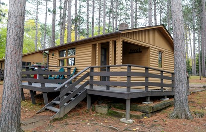 Cozy Lakefront Honeymoon Cabin with Fireplace & Marina Access Near Babbitt, Minnesota - glamping.directory