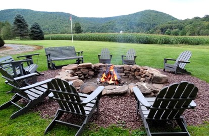Upscale Rustic Cabin Surrounded by Spacious Pennsylvania Countryside near Pine Creek Gorge - Gaines, Pennsylvania - glamping.directory