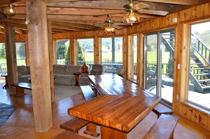Upscale Rustic Cabin Surrounded by Spacious Pennsylvania Countryside near Pine Creek Gorge - Gaines, Pennsylvania - glamping.directory