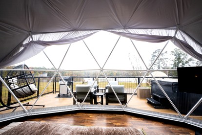 Luxurious Safari Tent for a Romantic Getaway in Cedar Bluff, Alabama - Cedar Bluff, Alabama - glamping.directory