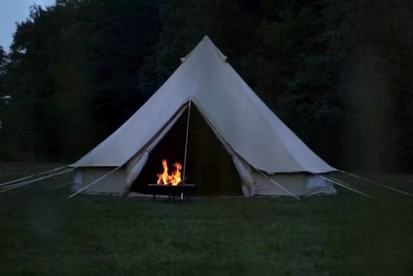 Unique Bell Tent Getaway on Apple Orchard near Woodstock, New York - Jewett, New York - glamping.directory