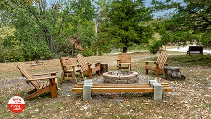 Incredible Wooden Cabin with Fire Pit in Miami, Oklahoma - Miami, Oklahoma - glamping.directory