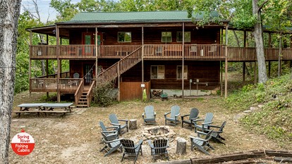 Incredible Wooden Cabin with Fire Pit in Miami, Oklahoma - glamping.directory