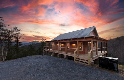 Splendid Luminous Cabin with Spa and Fire Pit in Sevierville, Tennessee - glamping.directory