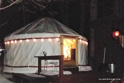 Private Riverfront Safari tent for a Glamping Experience in the Monadnock Region, New Hampshire - Bennington, New Hampshire - glamping.directory
