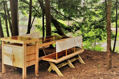 Private Riverfront Safari tent for a Glamping Experience in the Monadnock Region, New Hampshire - Bennington, New Hampshire - glamping.directory