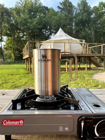 Charming Creekside Luxury Tent with Sunset Views near Goodwin Creek, Mississippi - Batesville, Mississippi - glamping.directory
