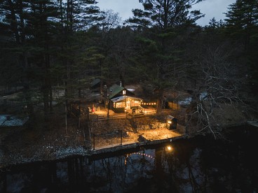 Charming One-Floor Waterfront Cabin with Dock & Fire Pit Near the River | Corinth, New York - Corinth, New York - glamping.directory