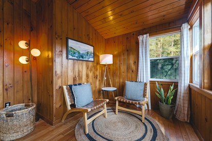 Charming One-Floor Waterfront Cabin with Dock & Fire Pit Near the River | Corinth, New York - Corinth, New York - glamping.directory