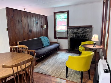 Charming One-Floor Waterfront Cabin with Dock & Fire Pit Near the River | Corinth, New York - Corinth, New York - glamping.directory