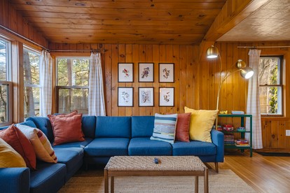 Charming One-Floor Waterfront Cabin with Dock & Fire Pit Near the River | Corinth, New York - Corinth, New York - glamping.directory