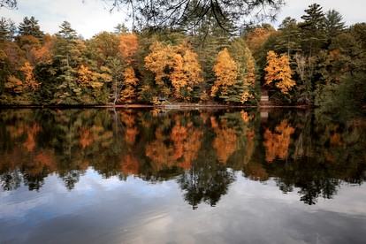 Charming One-Floor Waterfront Cabin with Dock & Fire Pit Near the River | Corinth, New York - Corinth, New York - glamping.directory