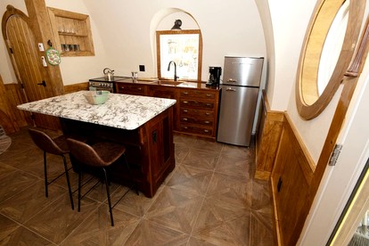 Charming Luxury Hobbit House with Private Hot Tub in Tranquil Woodlands on Littlefield Pond in Springvale, Maine - Sanford, Maine - glamping.directory