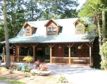Luxury Log Cabin with Hot Tub in Seven Devils, North Carolina - glamping.directory
