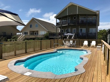 Spacious Oceanview Cottage Rental with a Private Pool Close to Secession, North Carolina - Holden Beach, North Carolina - glamping.directory