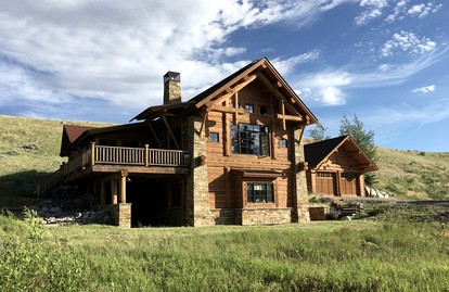 Scenic Creekside Lodge with Decks and Madison River Access near Yellowstone, Ennis Montana - glamping.directory