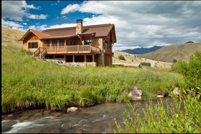 Scenic Creekside Lodge with Decks and Madison River Access near Yellowstone, Ennis Montana - Cameron, Montana - glamping.directory