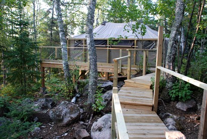 Luxury Tent Accommodations on 10-Acre Private Island, Minnesota - glamping.directory