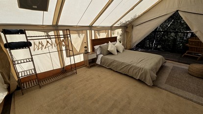 Incredible Modern Tented Cabin with Tiny Deck Surrounded by Nature in California - Fallbrook, California - glamping.directory