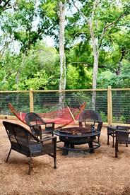 Cabaña Son's Rio Cibolo Waterfront Cabin, San Antonio, Texas - Marion, Texas - glamping.directory