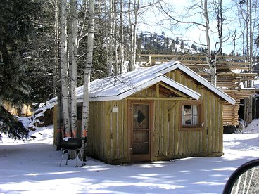 Authentic Log Cabin Rental with Wood from the San Juan Forest near Lake City Ski Hill, Colorado - Lake City, Colorado - glamping.directory