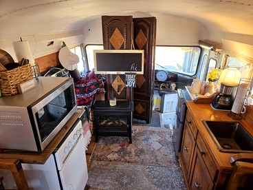 Incredible Converted Bus on a Private Horse Ranch for a Unique Couples Escape in Gainesville, Missouri - Gainesville, Missouri - glamping.directory