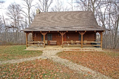 Secluded Log Cabin Rental with a Hot Tub in the Hocking Hills, Ohio - glamping.directory