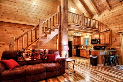 Secluded Log Cabin Rental with a Hot Tub in the Hocking Hills, Ohio - Logan, Ohio - glamping.directory