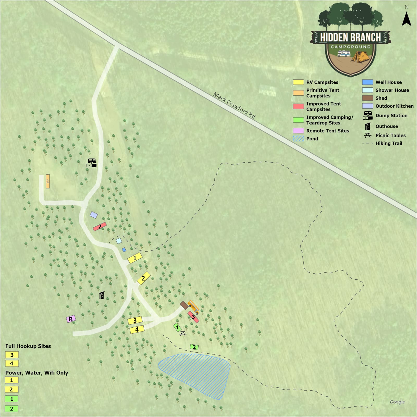 Hidden Branch Campground - Ashland, Alabama - glamping.directory