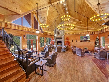 Extraordinary Vacation Cabin for Large Group Rental in Pigeon Forge, Tennessee - Pigeon Forge, Tennessee - glamping.directory
