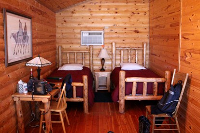 Cozy and Rustic Private Log Cabin in Resort in Fort Smith, Montana - Fort Smith, Montana - glamping.directory