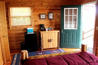 Cozy and Rustic Private Log Cabin in Resort in Fort Smith, Montana - Fort Smith, Montana - glamping.directory
