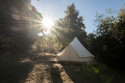 Cozy Bell Tent with Valley Views and Off-Grid Glamping near Palomar Mountain California - Pauma Valley, California - glamping.directory