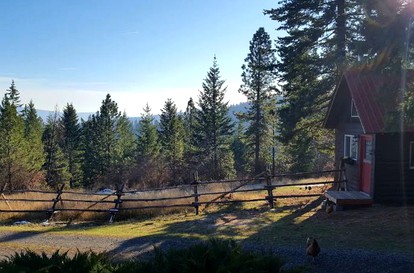 Adorable Cabin Rental with Fireplace for a Couples' Vacation near Post Falls, Idaho - Coeur d'Alene, Idaho - glamping.directory